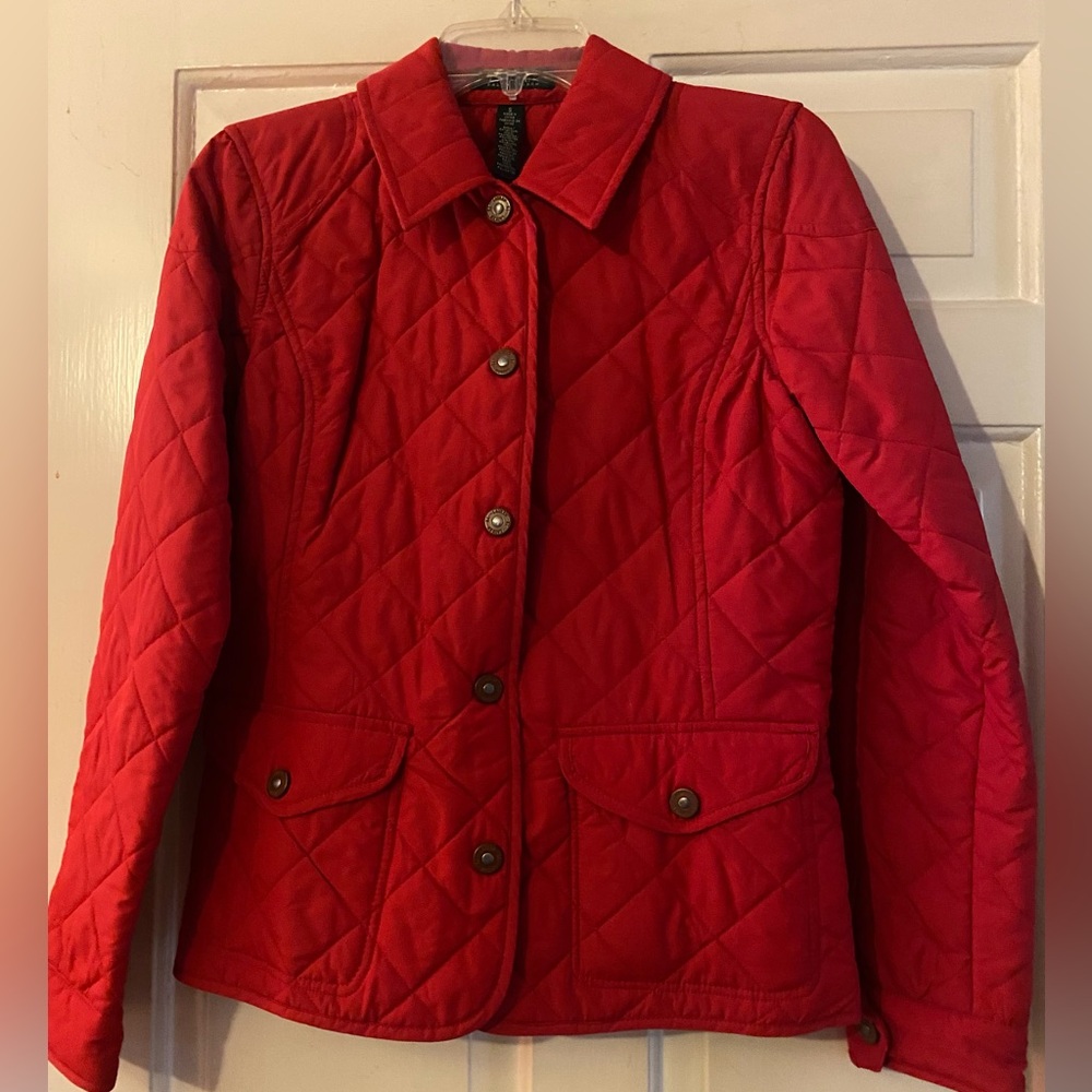 Red Lauren Ralph Lauren Quilted Jacket